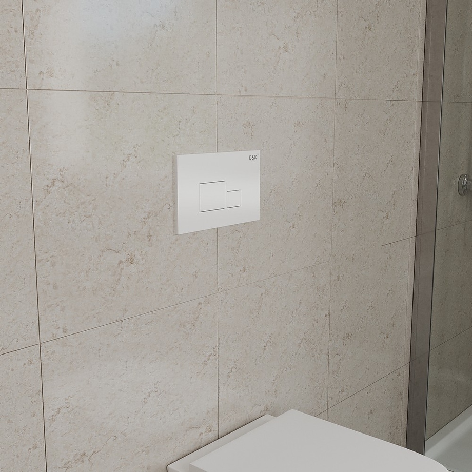 Унитаз подвесной с инсталляцией, сиденьем и клавишей смыва D&K Quadro DS1511602