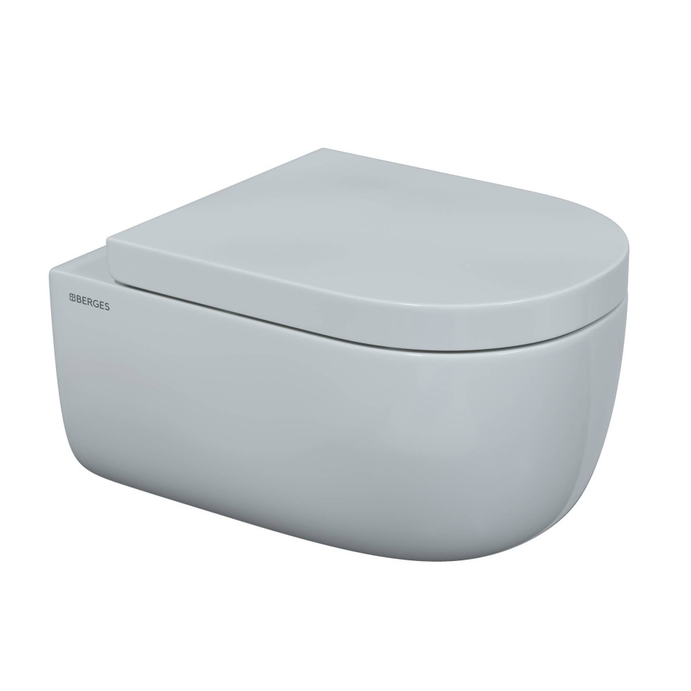 Унитаз подвесной Berges EGO XL Rimless 082124 безободковый, белый