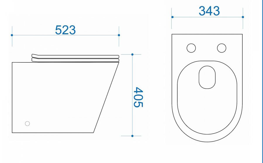 Унитаз приставной ALPEN Modern HD ALP2440108