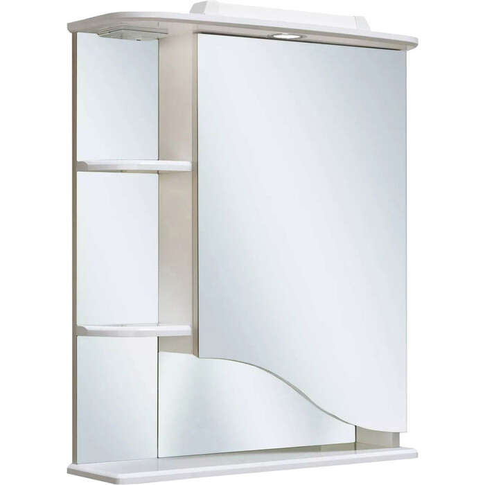 Зеркальный шкаф Runo Римма 60х75 правый, белый