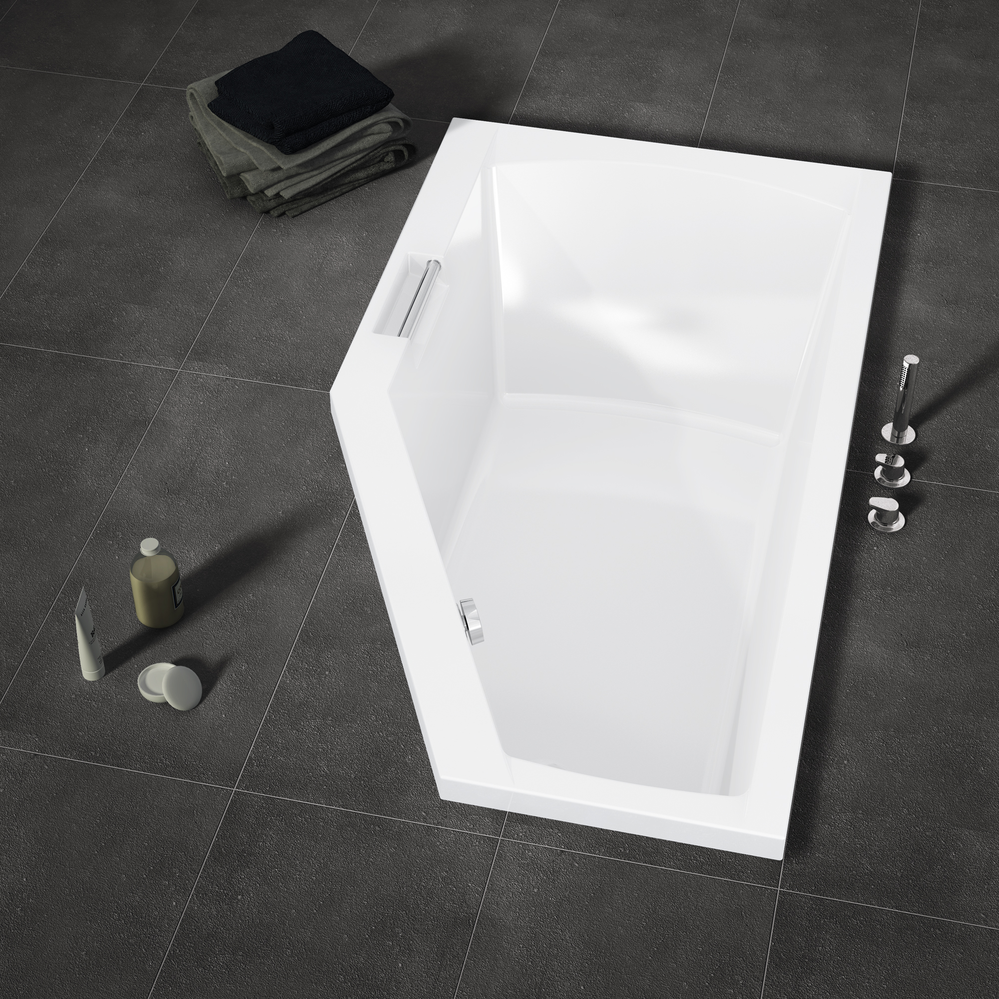Акриловая ванна RIHO Geta Plug & Play L 170х90