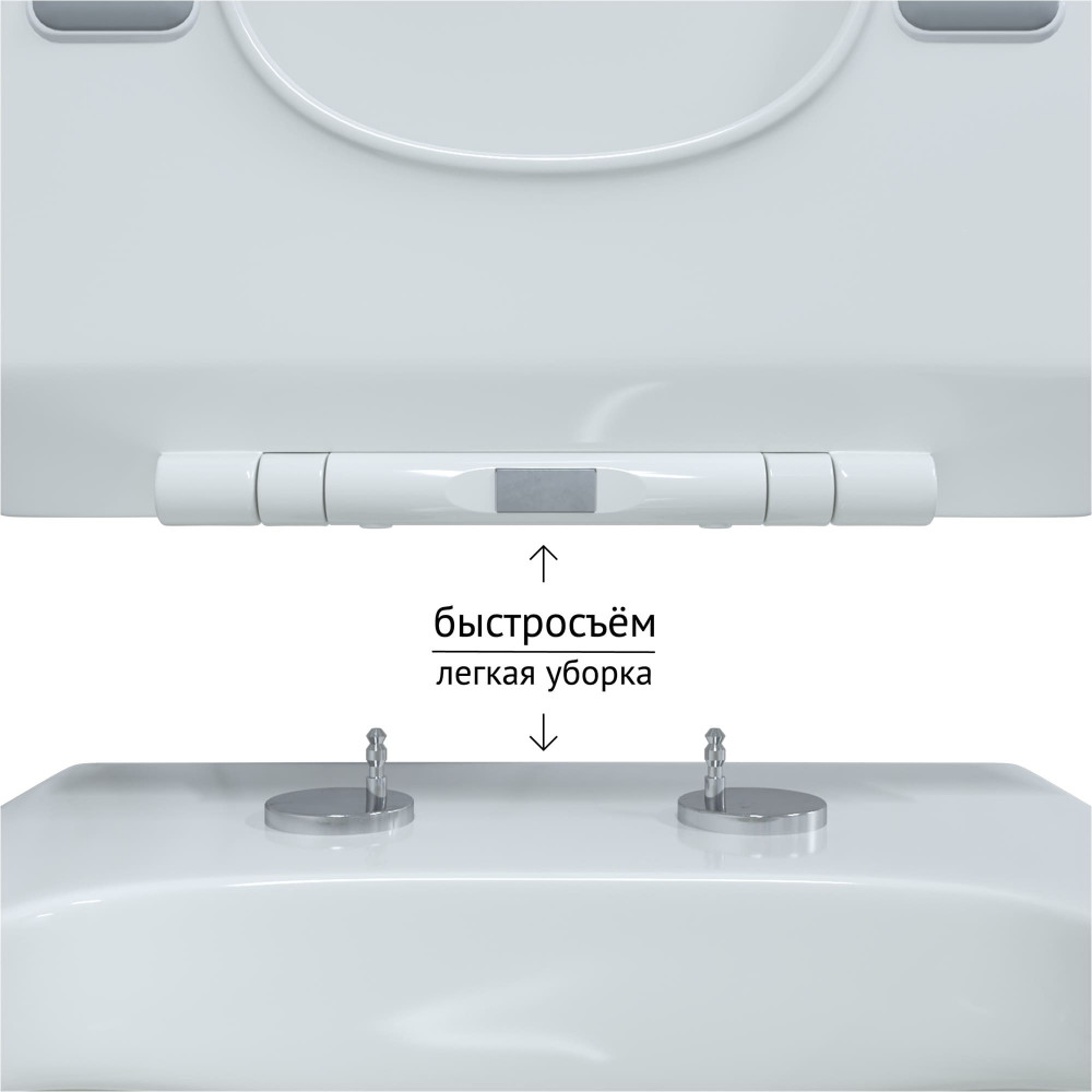 Унитаз подвесной Berges Floe Rimless 082121 безободковый, белый