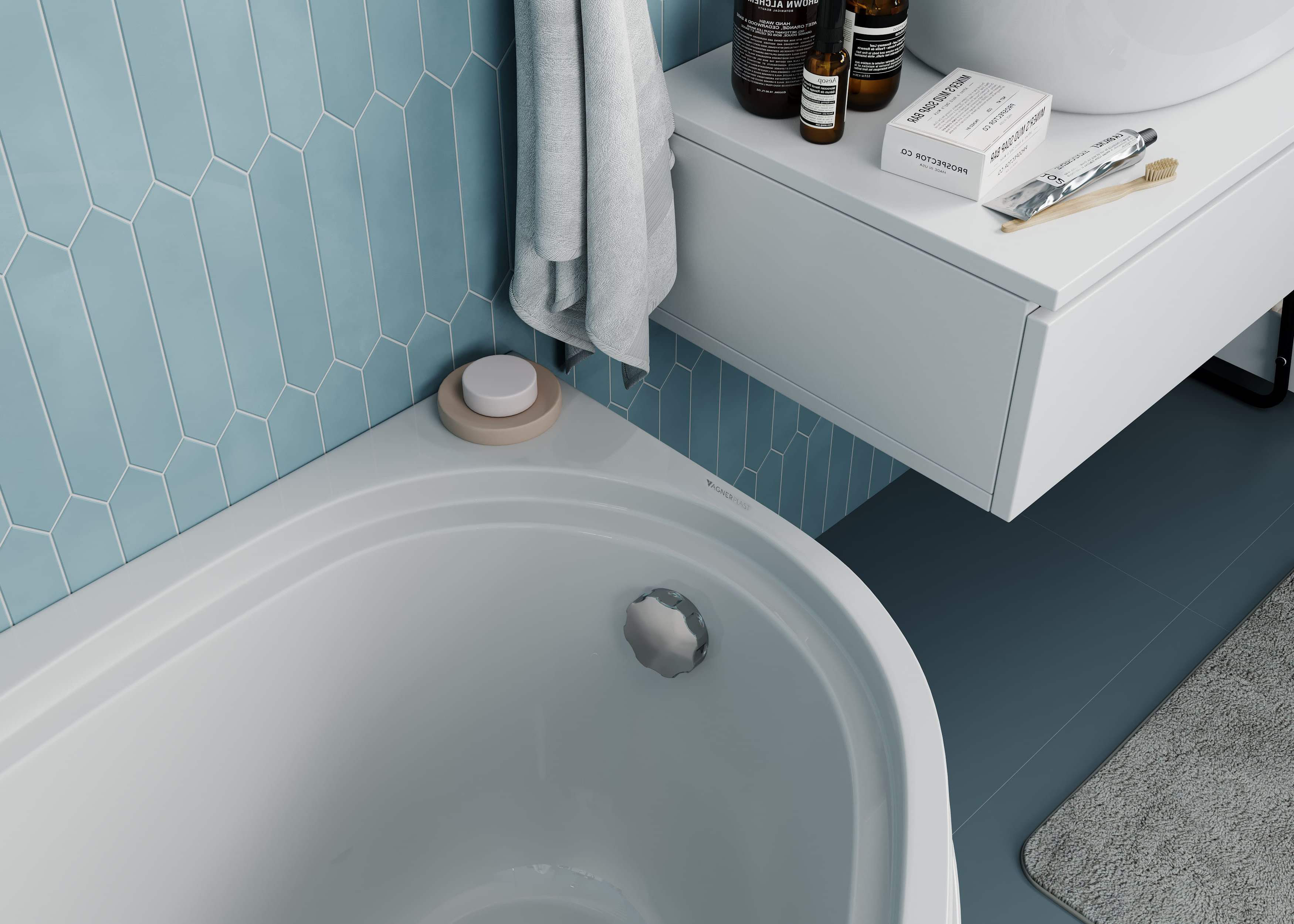 Акриловая ванна VAGNERPLAST Avona VPBA159AVO3LX-04 150x90 left
