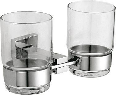 Двойной стаканчик для зубных щёток Nofer Barcelona 16914.B