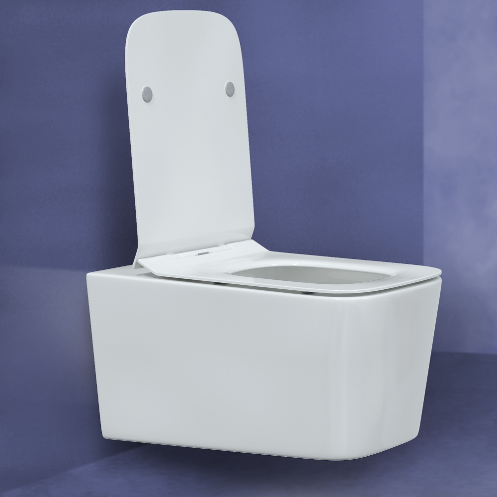 Унитаз подвесной Berges Floe Rimless 082121 безободковый, белый