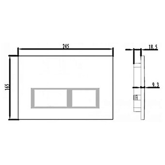 Кнопка смыва Iddis Unifix UNI60M0i77