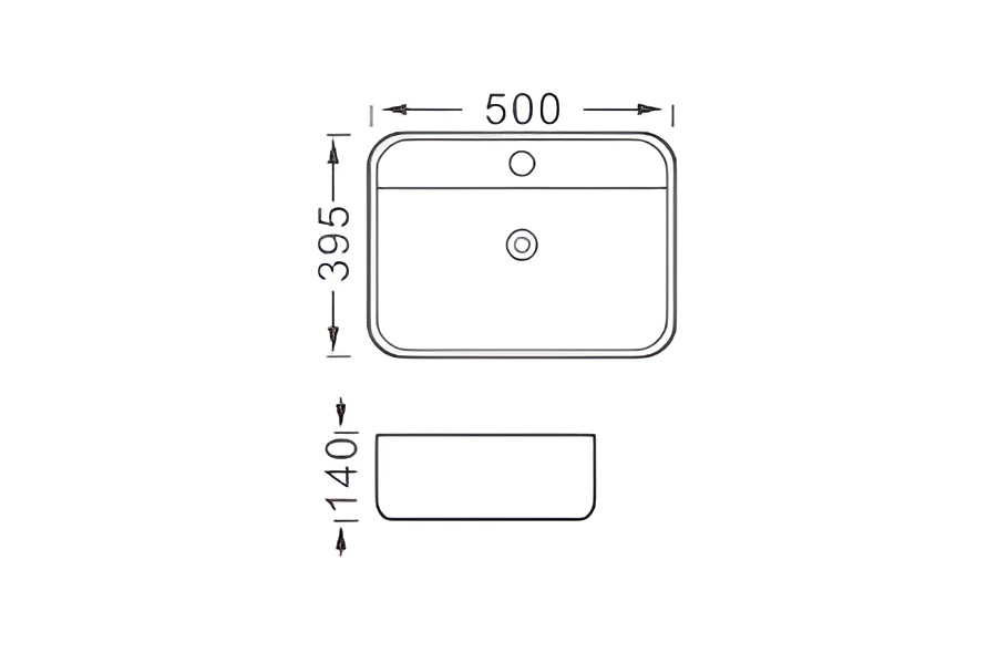 Раковина накладная Aquatek Вега AQ5506-MB черный матовый
