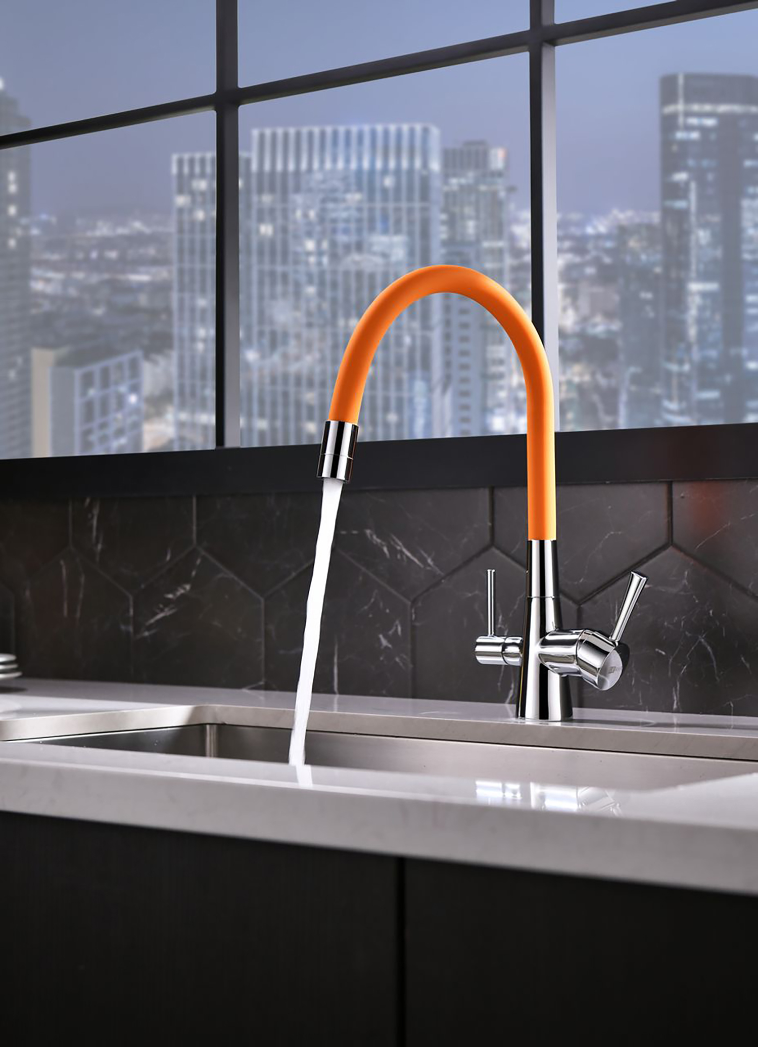 Смеситель Lemark Comfort LM3075C-Orange для кухни с подключением к фильтру с питьевой водой