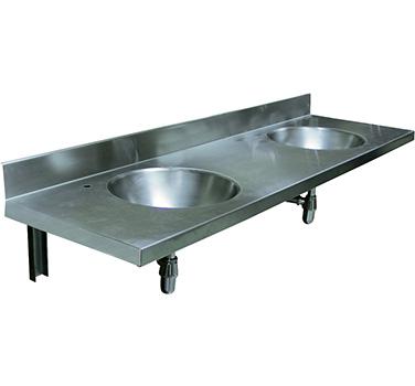 Раковина коллективная с умывальниками Nofer 13070.2.S