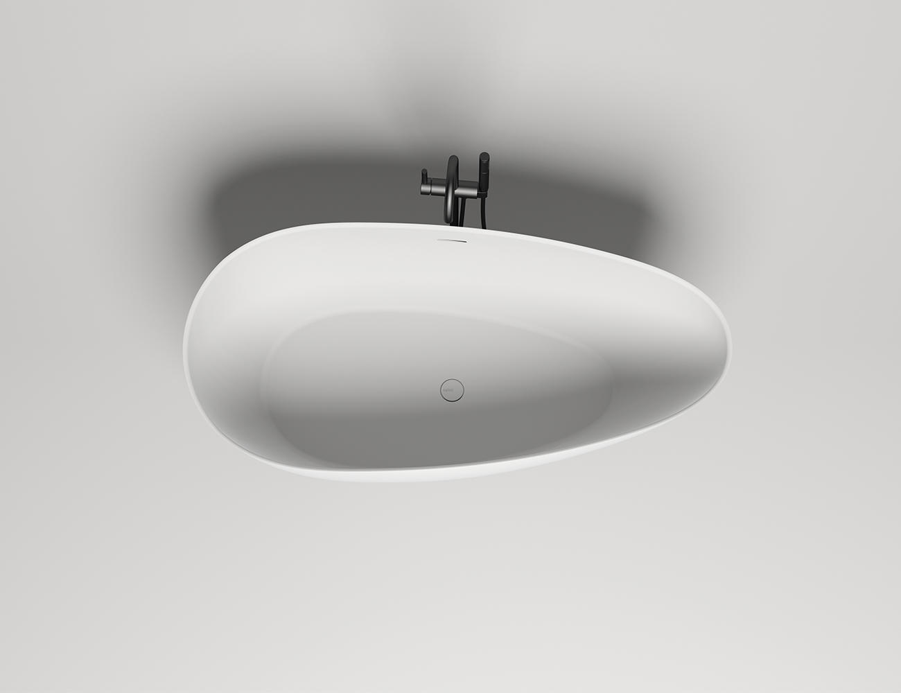 Ванна из искусственного камня Salini Paola In S-Sense 160x80 глянцевая