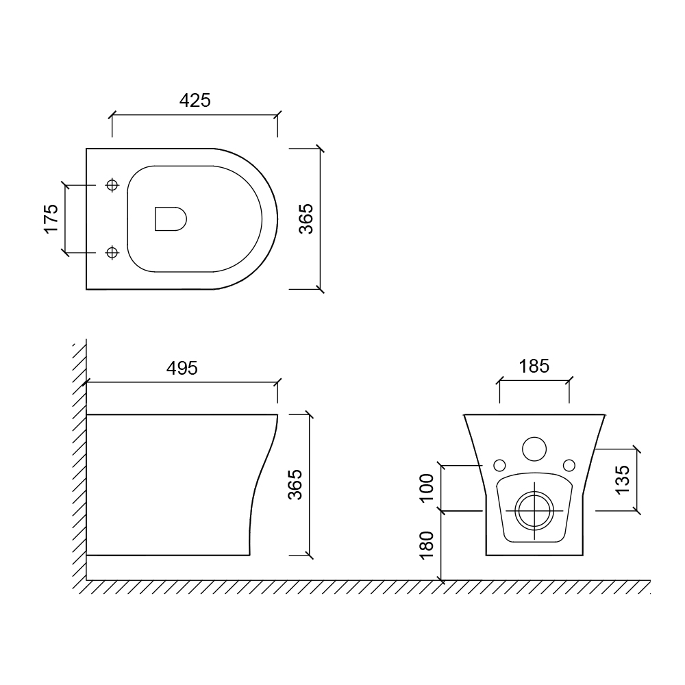 Унитаз подвесной Olive's SIERRA SR30116DP