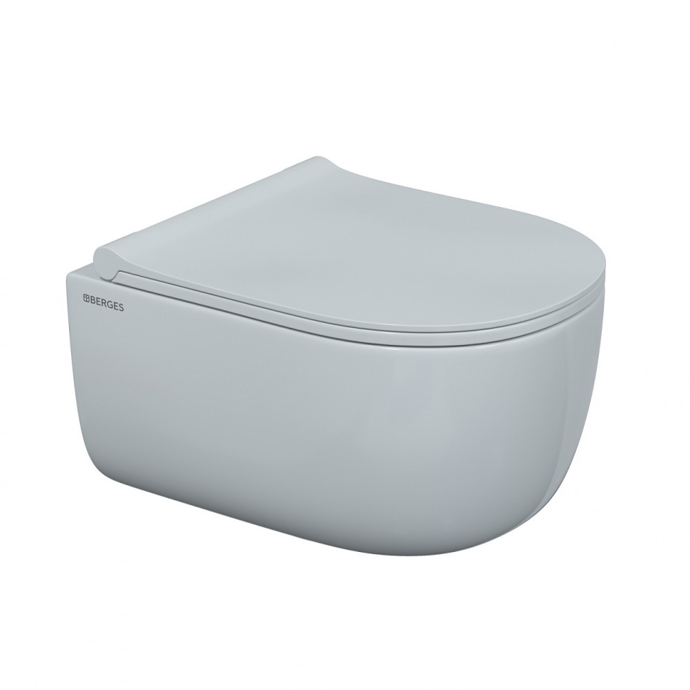 Унитаз подвесной Berges EGO 082111 безободковый, белый