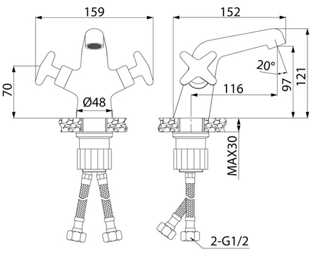 Смеситель для раковины Iddis Acros ACRSB00i01