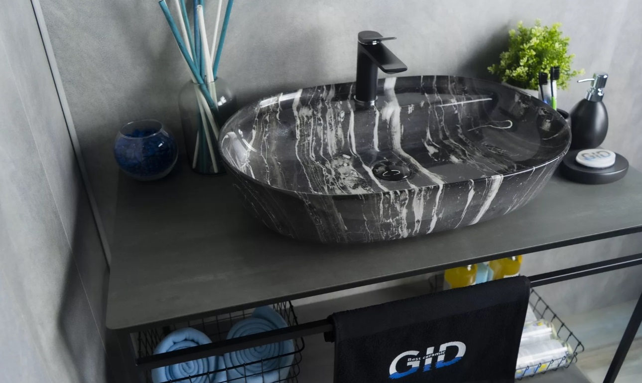 Раковина накладная Gid Bs1346 61 см