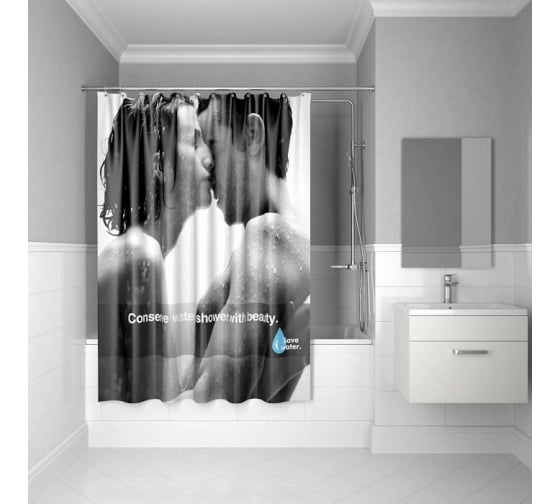 Штора для ванной Iddis Romance SCID160P