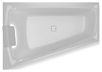 Акриловая ванна RIHO Still Smart R 170x110 LED