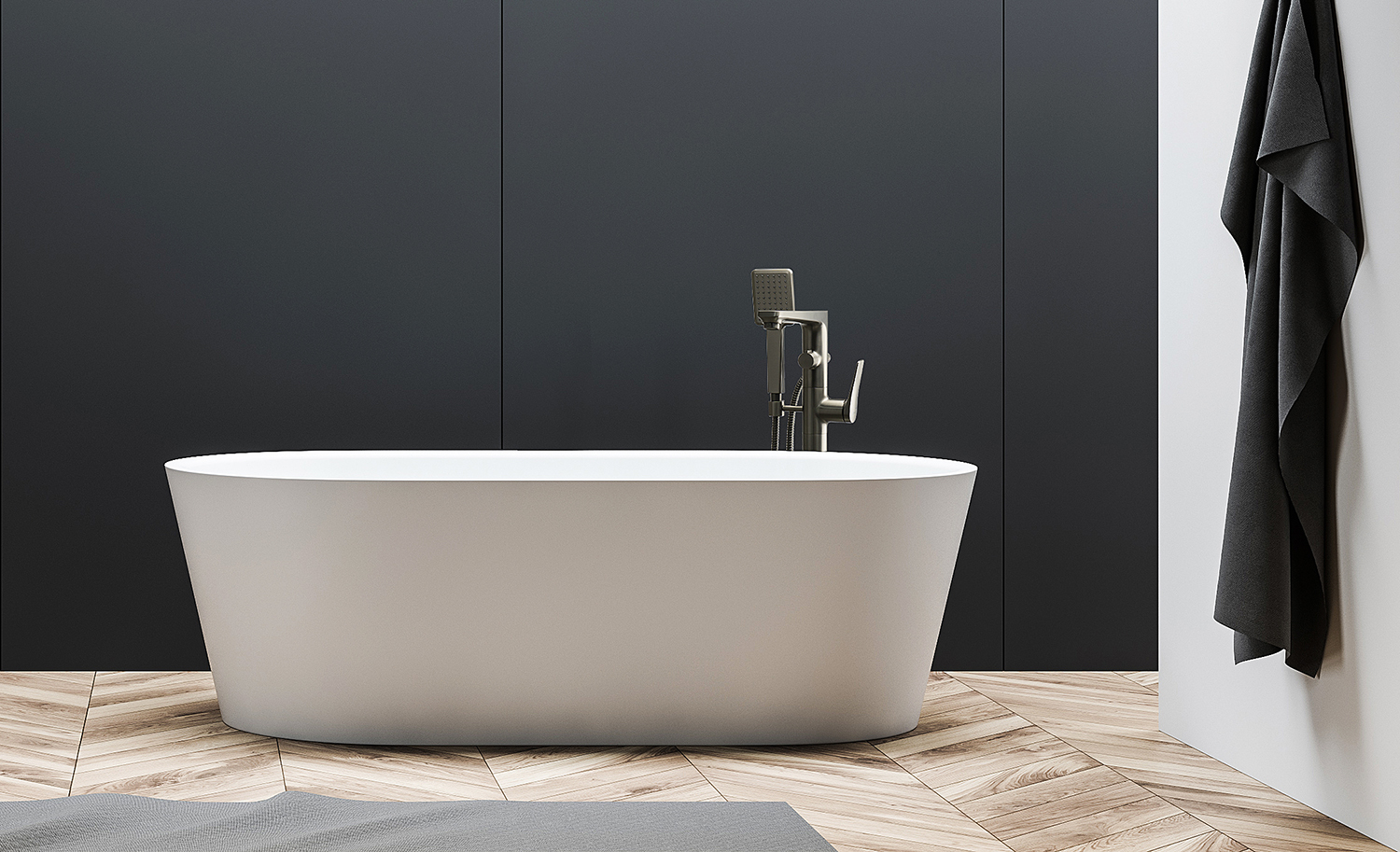 Смеситель Lemark Bronx LM3744GM для ванны, напольный