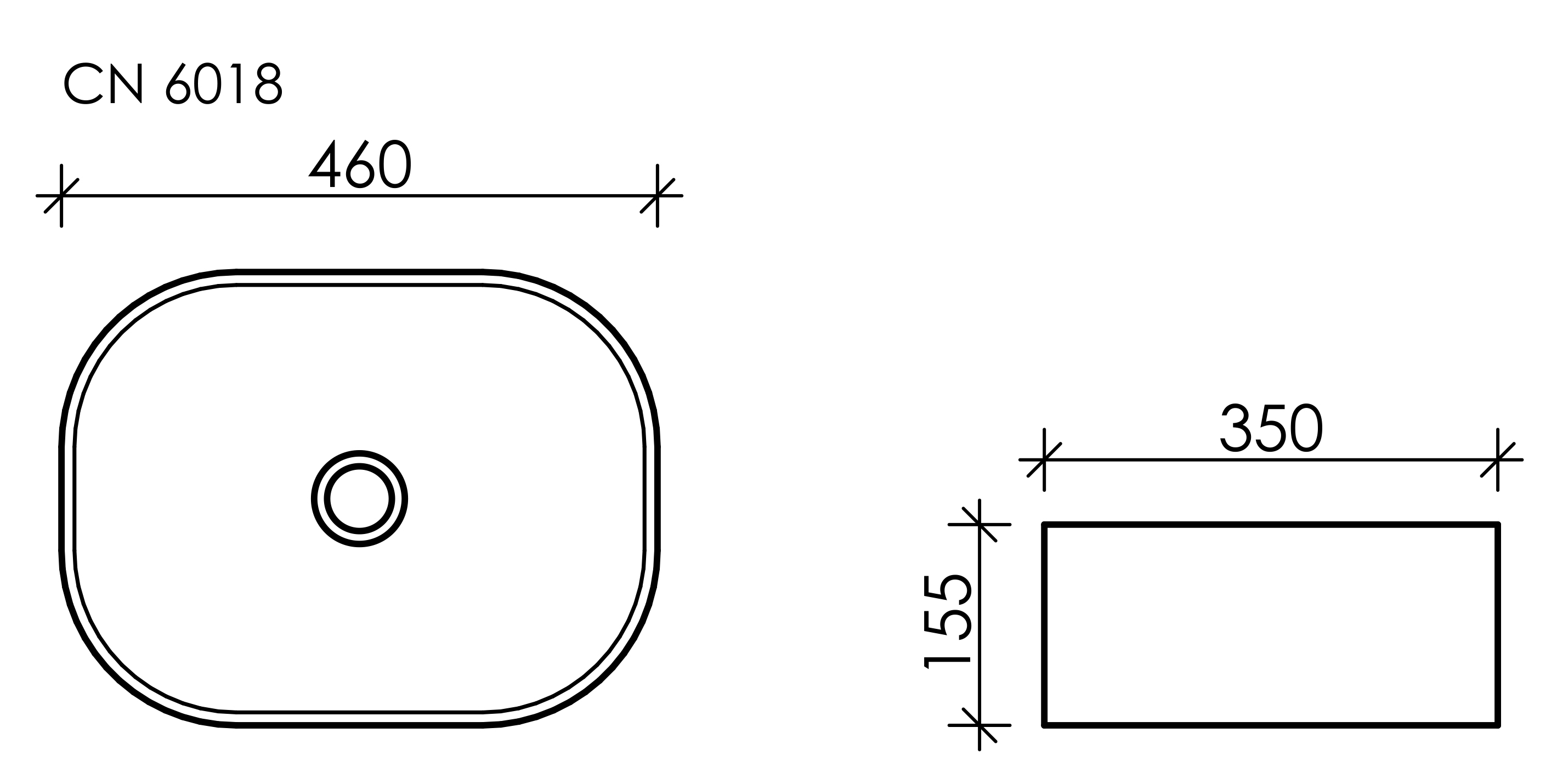 Раковина Ceramica Nova Element CN6018