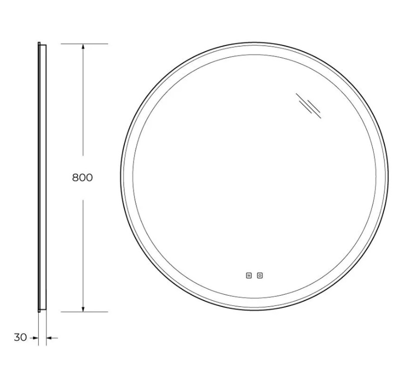 Зеркало BelBagno SPC-RNG 80 с голосовым управлением