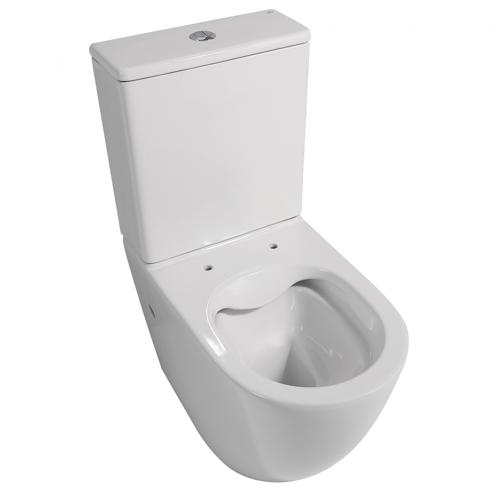 Унитаз Abber Bequem AC1110 компакт белый, безободковый