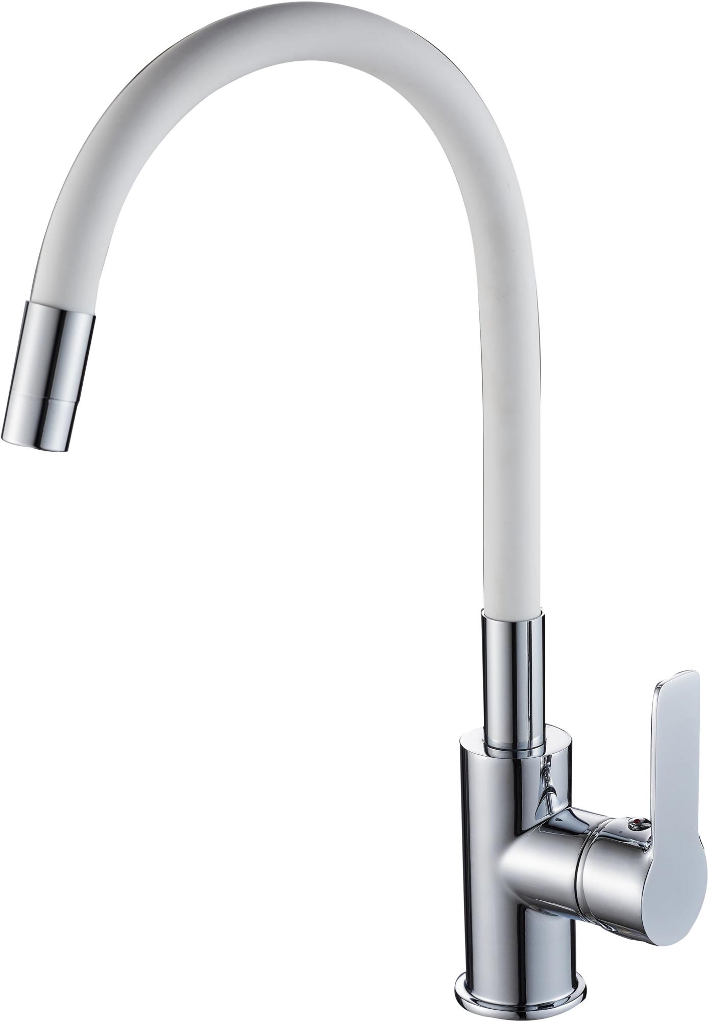 Смеситель для кухни с гибким изливом Rush Siple SI7335-60White