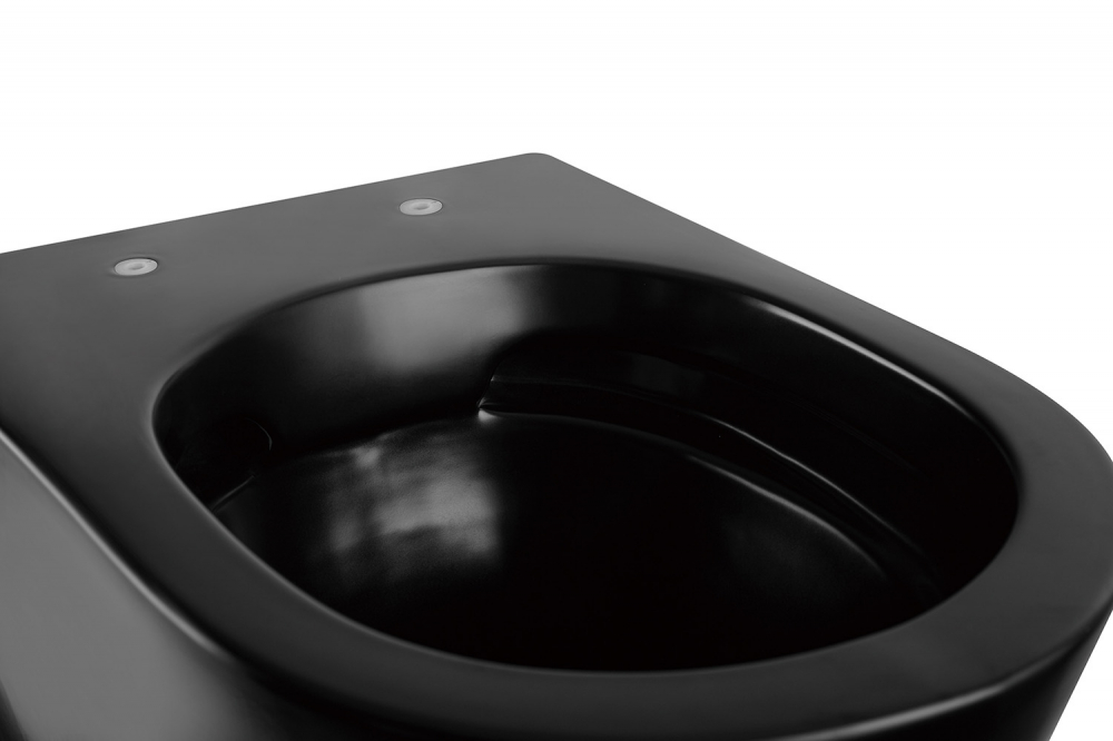 Унитаз Abber Bequem AC1103MB подвесной черный матовый, безободковый