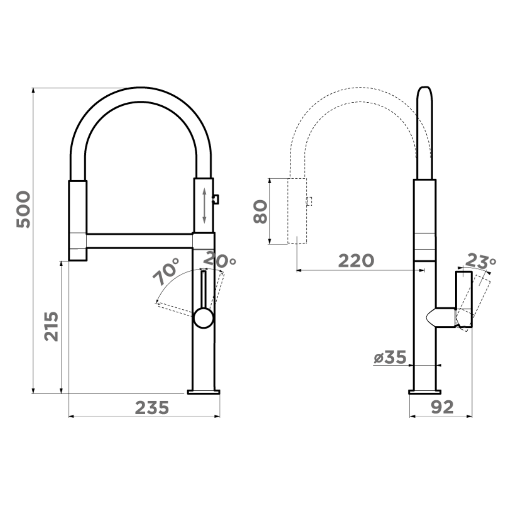 Смеситель Omoikiri Osaka C-WH 4994332 для кухни