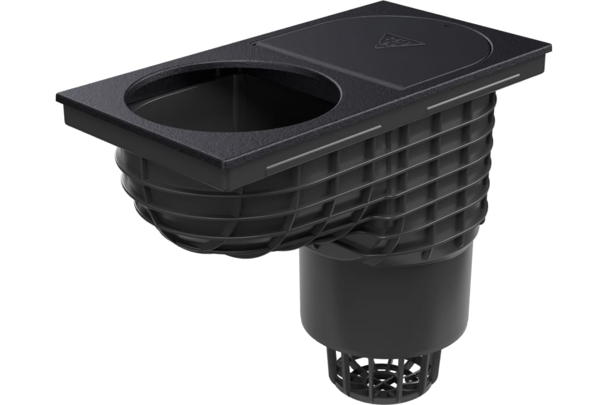 Дождеприёмник-трап ALPEN-MCH 925 Li под водосточную трубу, крышка чугун