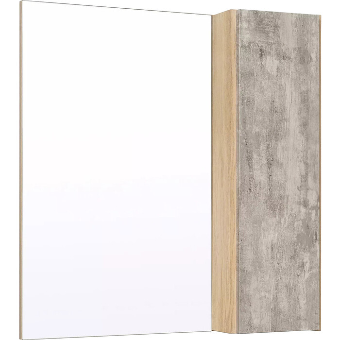 Зеркальный шкаф Runo Мальта 70х75 дуб/серый