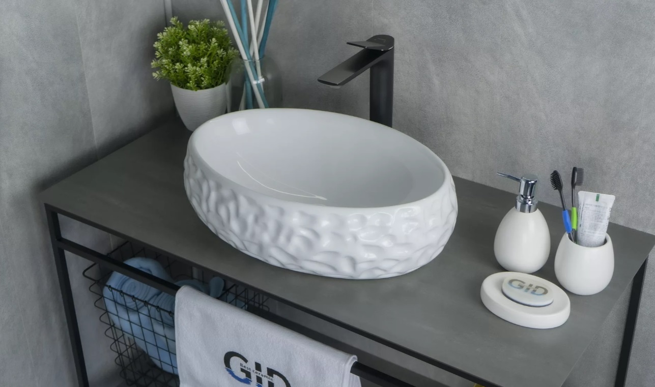 Раковина накладная Gid 9030wf 48 см