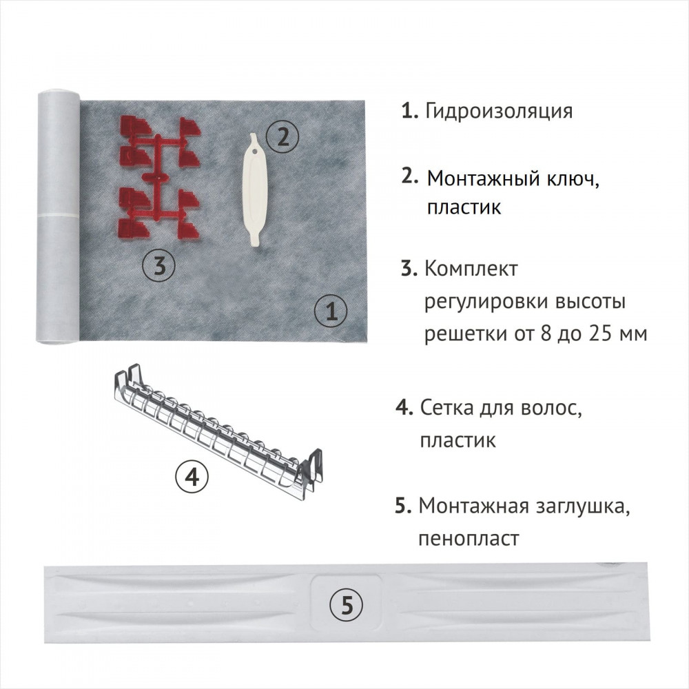Душевой лоток Berges Wasserhaus Super Slim Black 600 095152