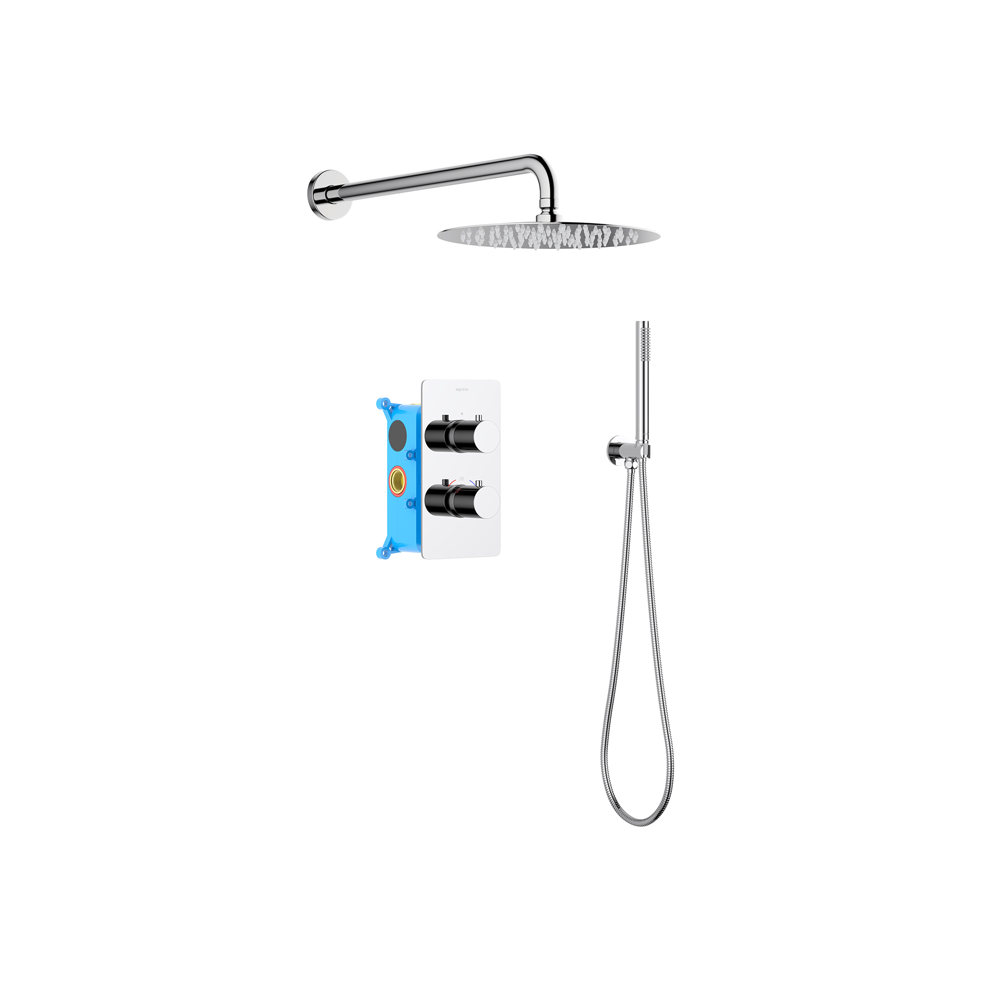 Set 3 в 1 душевой комплект Aquatek Европа AQ1376CR