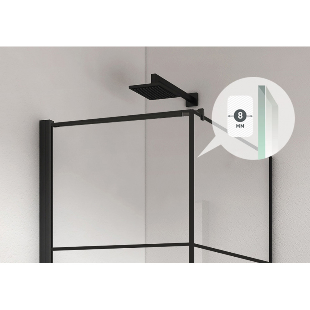 Душевой уголок Berges Dark 061020L 90х90