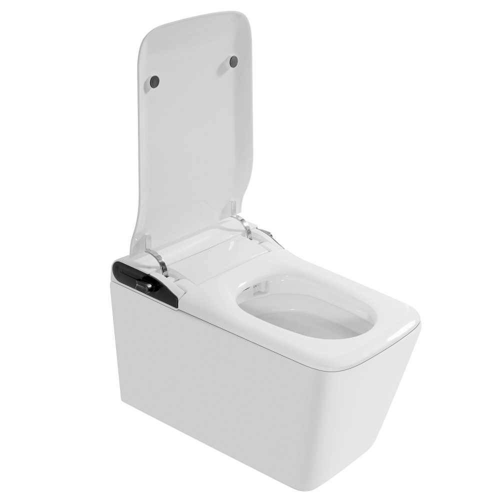 Электронный унитаз-биде Abber Rechteck AC1215S подвесной белый