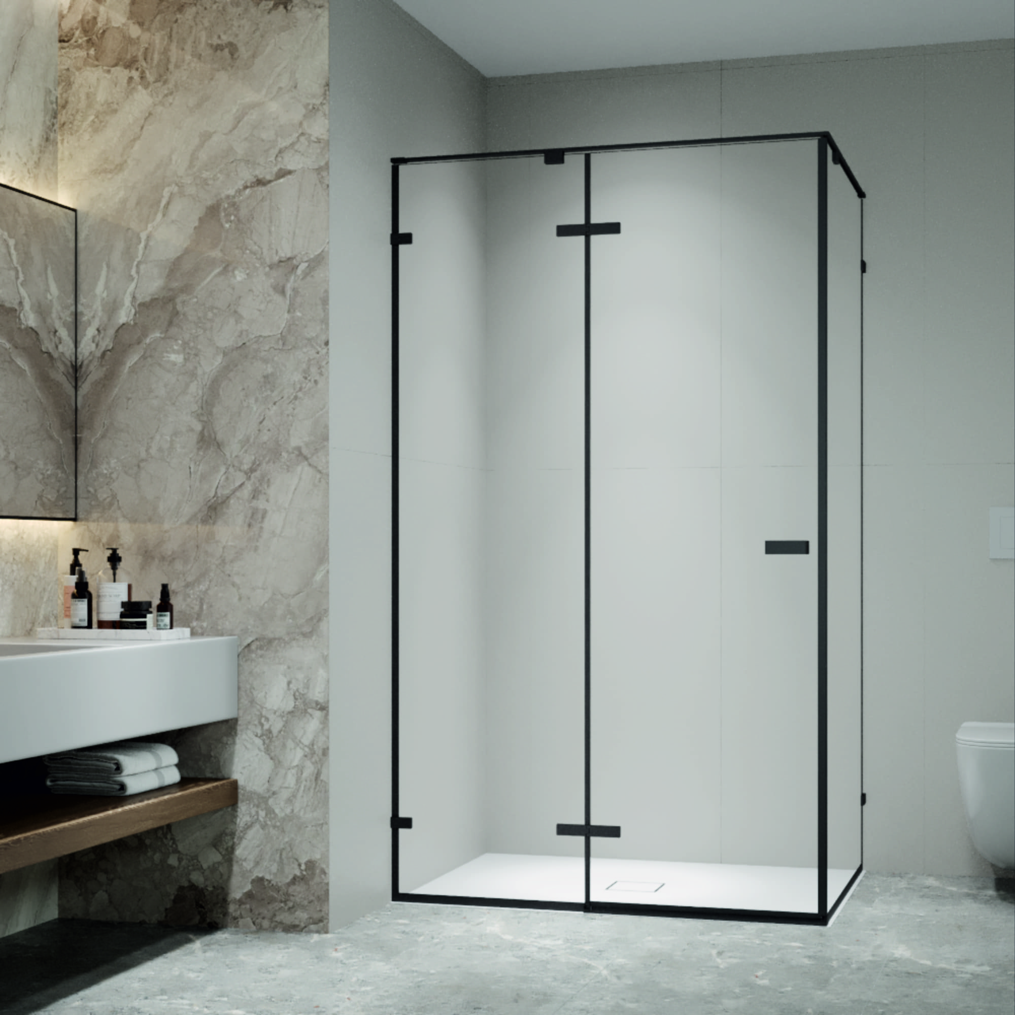 Душевой уголок RGW SV-040B 90х100 с распашной дверью