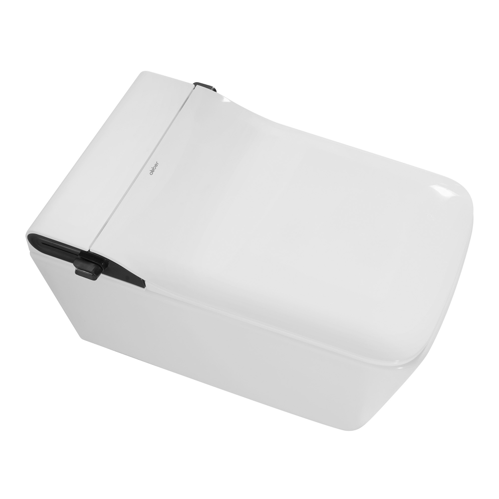 Электронный унитаз-биде Abber Rechteck AC1215S подвесной белый