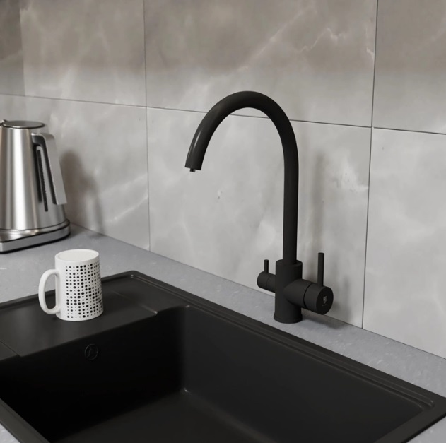 Смеситель для кухни Rush SUS9035-37Black