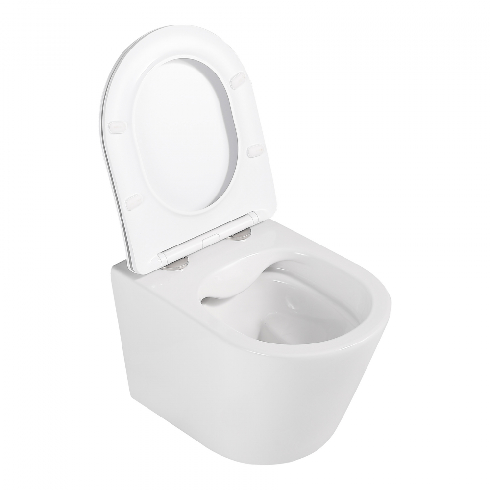 Унитаз Abber Bequem AC1102 подвесной белый, безободковый