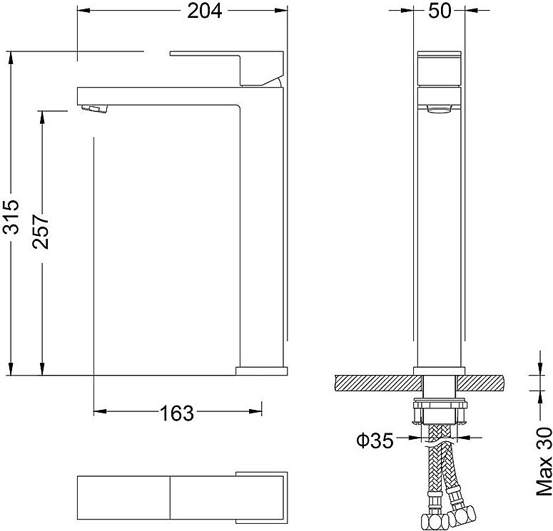 Смеситель для раковины Timo Selene 3011/17F