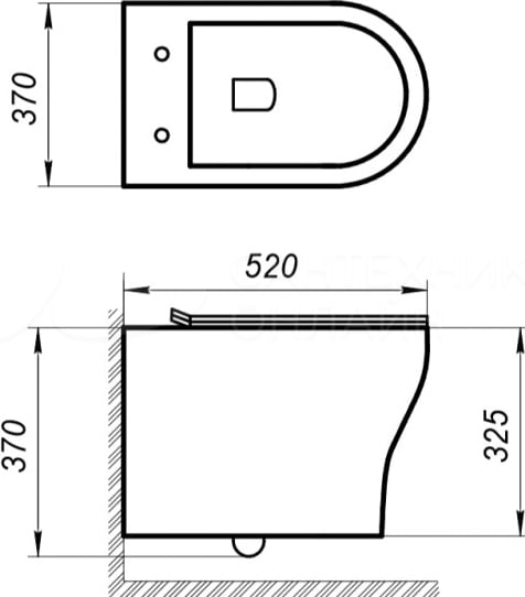 Унитаз подвесной BelBagno Acqua BB340CHR