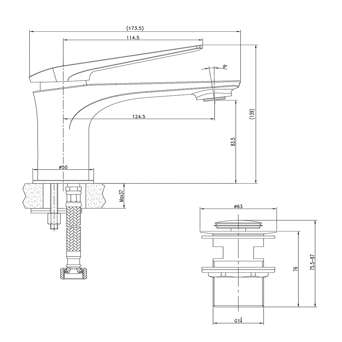 Смеситель Lemark Allegro LM5906CW для раковины