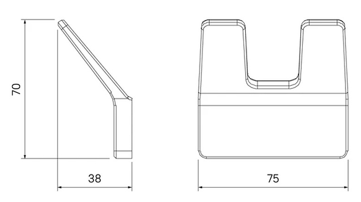 Крючок двойной IDDIS Slide SLIGM20i41