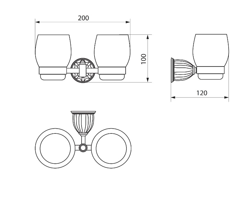 Стакан двойной Rush Socotra ST12320