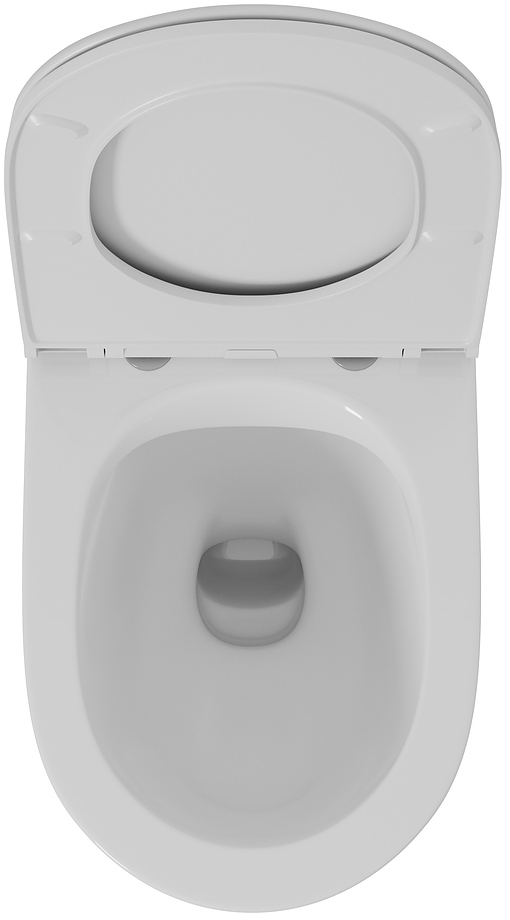 Унитаз подвесной D&K Matrix DT1396016 безободковый, белый