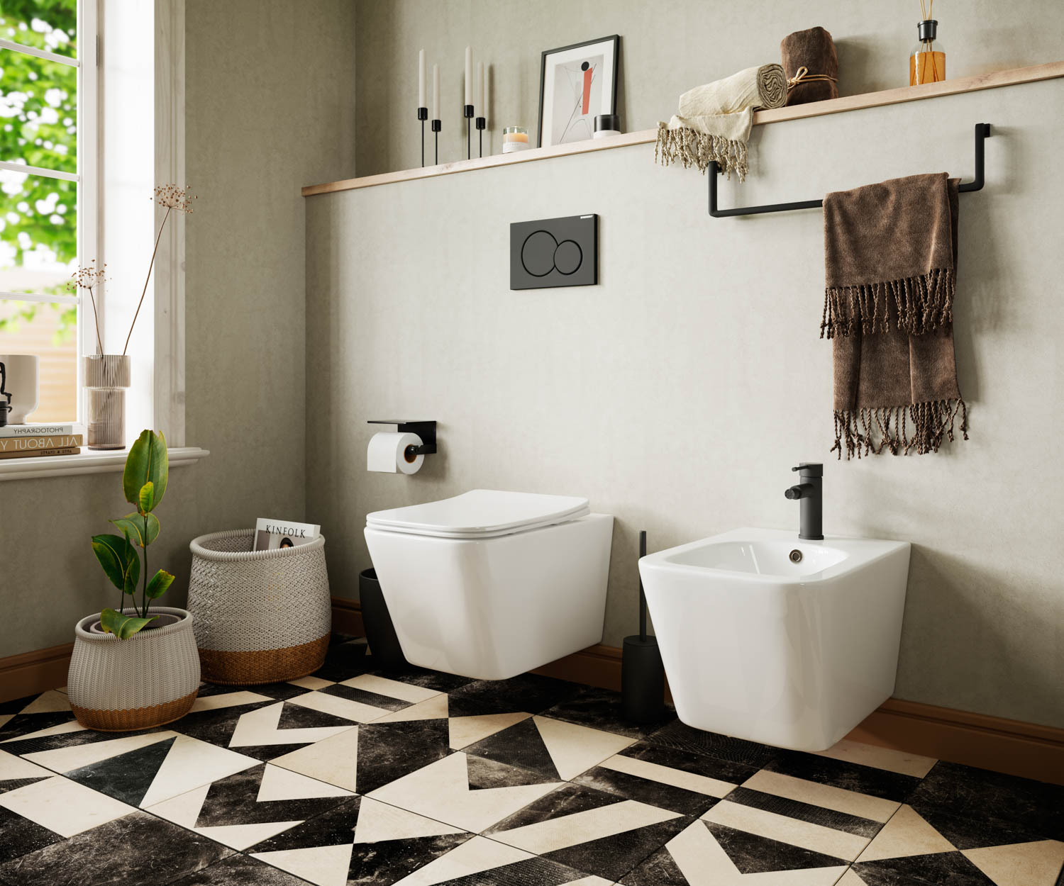 Биде подвесное Ceramica Nova Metric CN3008