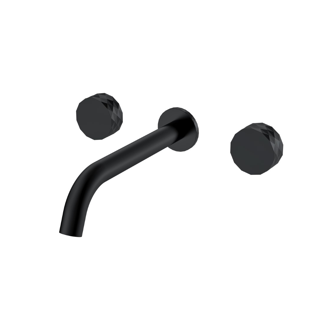Смеситель из стены Boheme STICK DIAMOND на 3 отв. BLACK 152-2-B.1