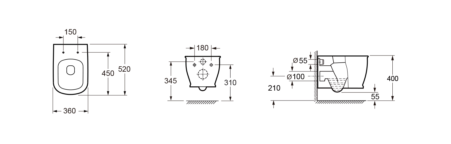 Подвесной унитаз Lavinia Boho Bell Pro Rimless 3301002R