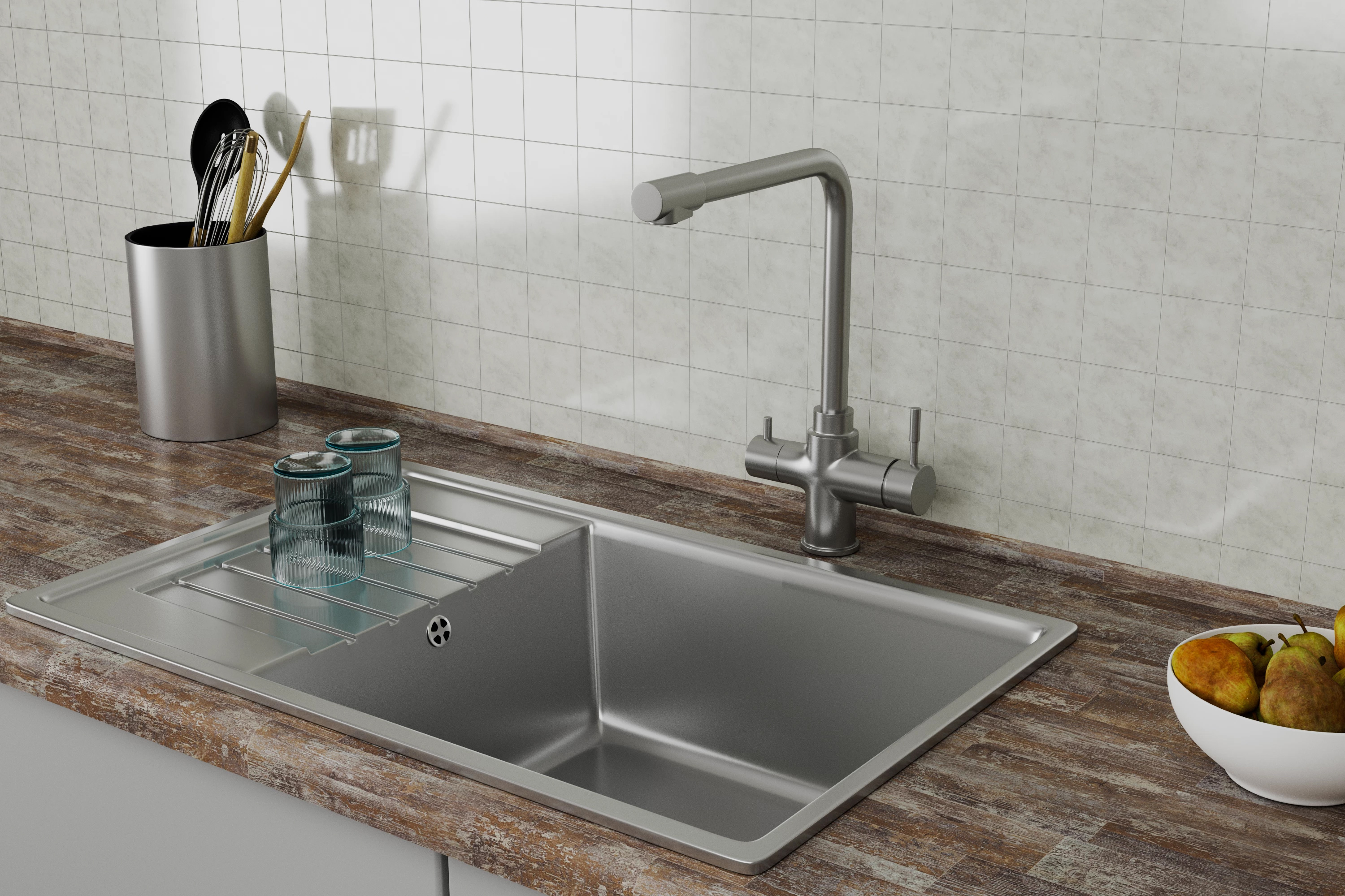 Смеситель для кухни Rush MS9035-33 Сатин