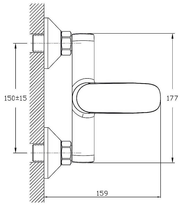 Смеситель для душа Rush Gozo GZ3735-63