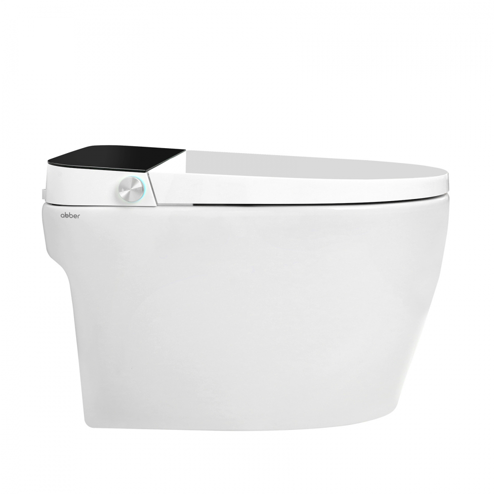 Электронный унитаз-биде Abber Bequem AC1116S приставной белый